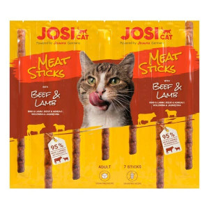 JOSERA JOSICAT MEAT STICKS BEEF & LAMB gardums kaķiem Mīksti kociņi 5g N7